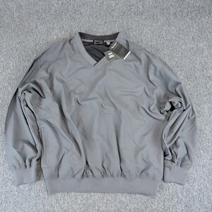 River's End Modern Golf Windshirt Men 2XL Gray Polyester Water Resistant NWT